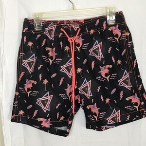 Mens swim trunks small shark design swimwear